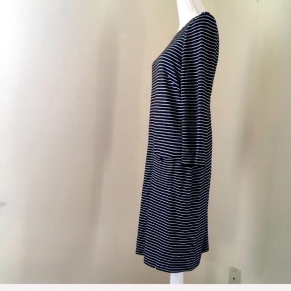 Anthropologie Shoshanna Black & White Stripe Knit Sheath Dress 8 - Picture 2 of 6